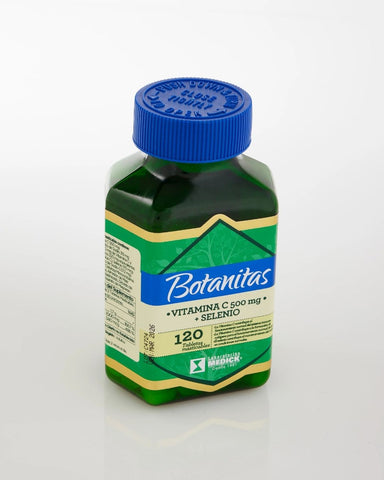 VITAMINA C 500mg + SELENIO 120 TABLETAS MASTICABLES
