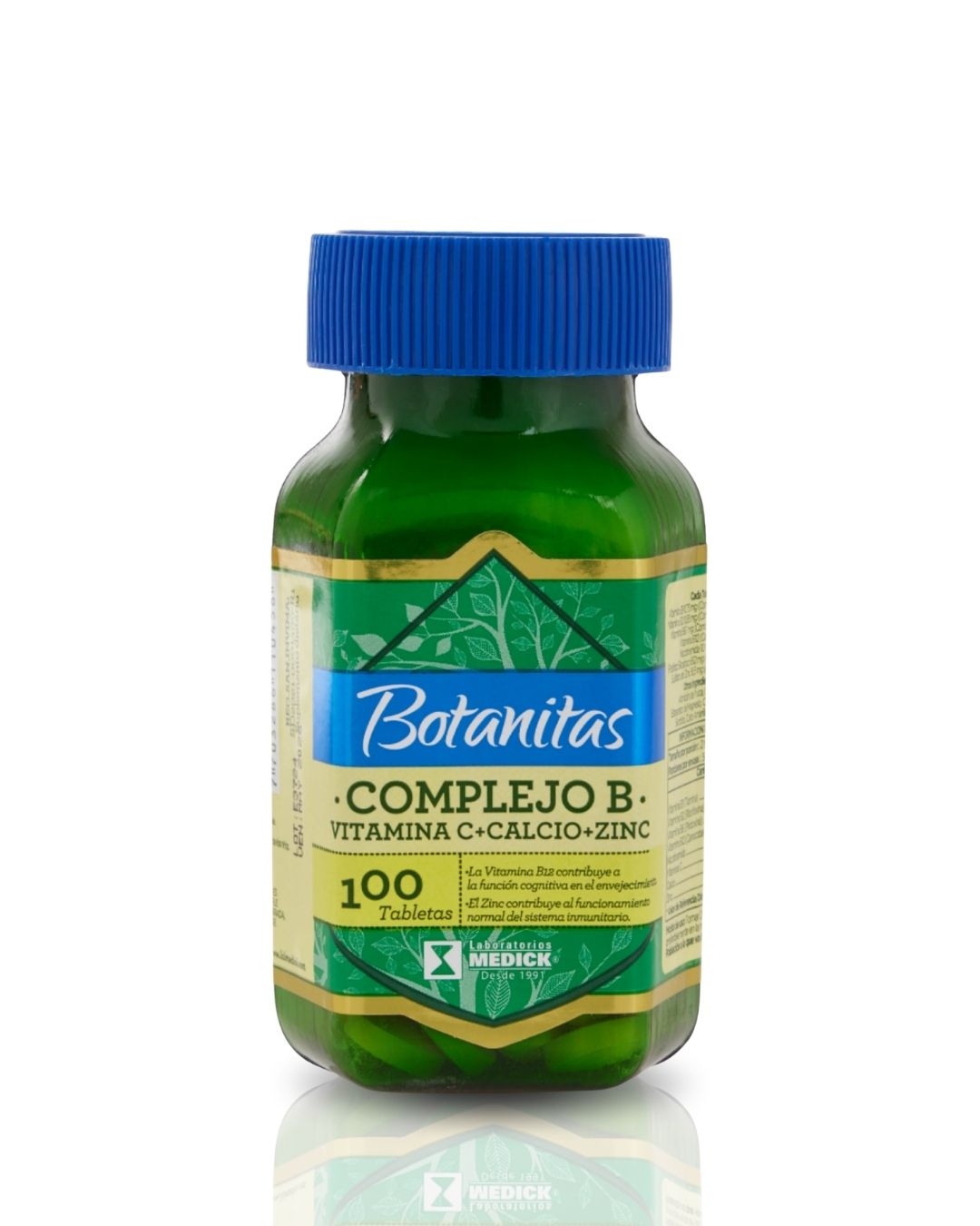 COMPLEJO B + VITAMINA C + CALCIO + ZINC
