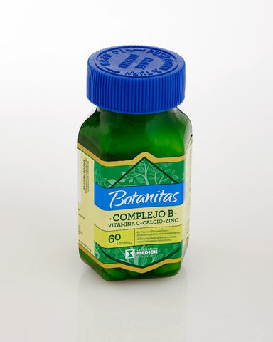 COMPLEJO B + VITAMINA C + CALCIO + ZINC