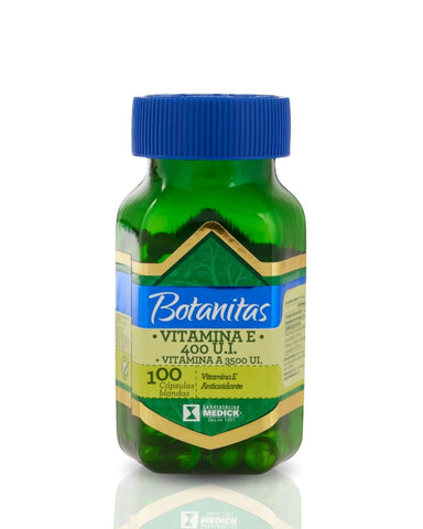 VITAMINA E 400 U.I. + VITAMINA A 3500 U. cápsulas blandas