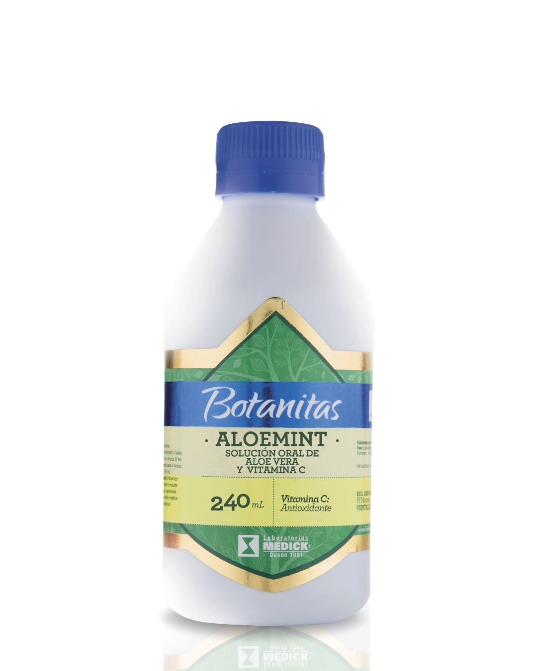 ALOE MINT SOLUCION ORAL DE ALOE VERA Y VITAMINA C X240ML