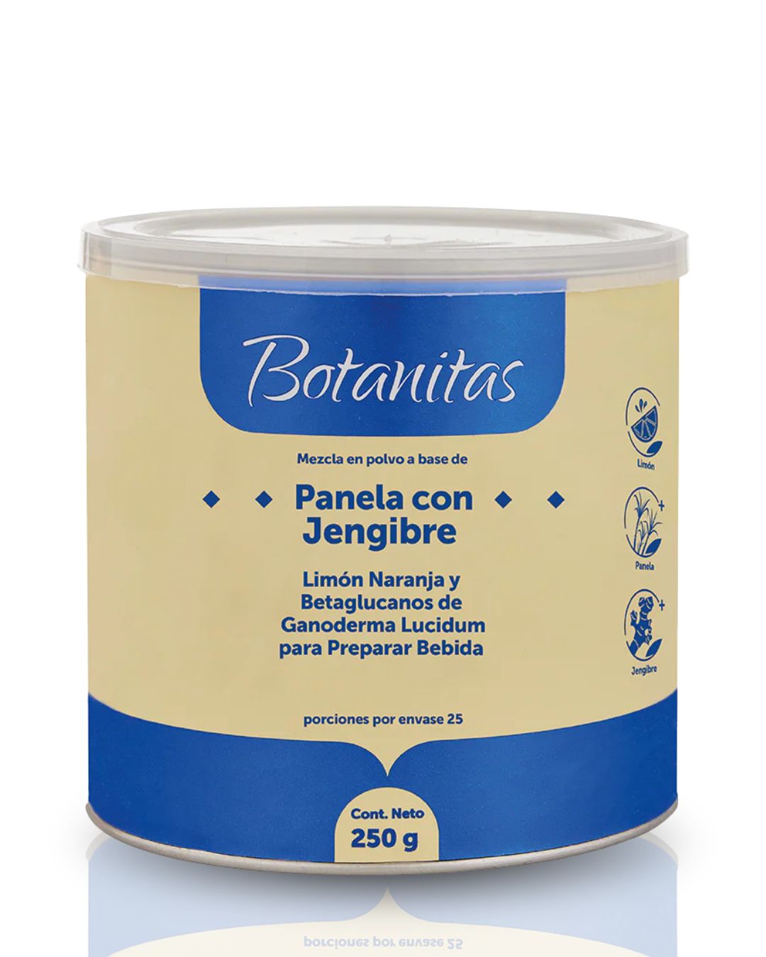 MEZCLA EN POLVO A BASE DE PANELA CON JENGIBRE LIMÓN NARANJA Y BETAGLUCANOS DE GANODERMA LUCIDUM PARA PREPARAR BEBIDA