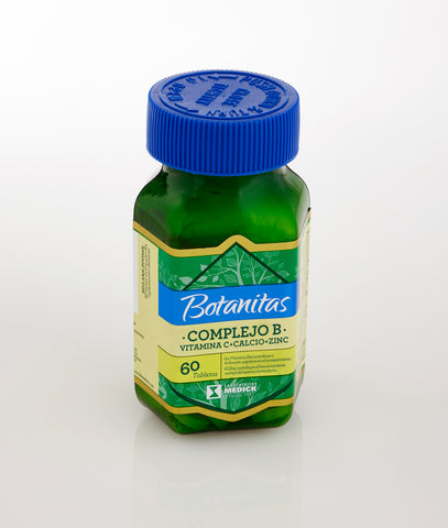 COMPLEJO B + VITAMINA C + CALCIO + ZINC