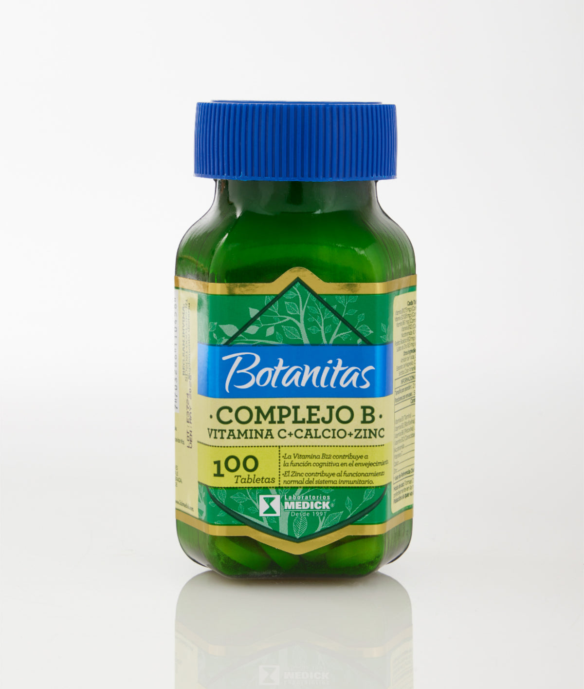 COMPLEJO B + VITAMINA C + CALCIO + ZINC