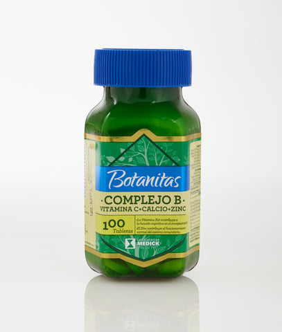 COMPLEJO B + VITAMINA C + CALCIO + ZINC