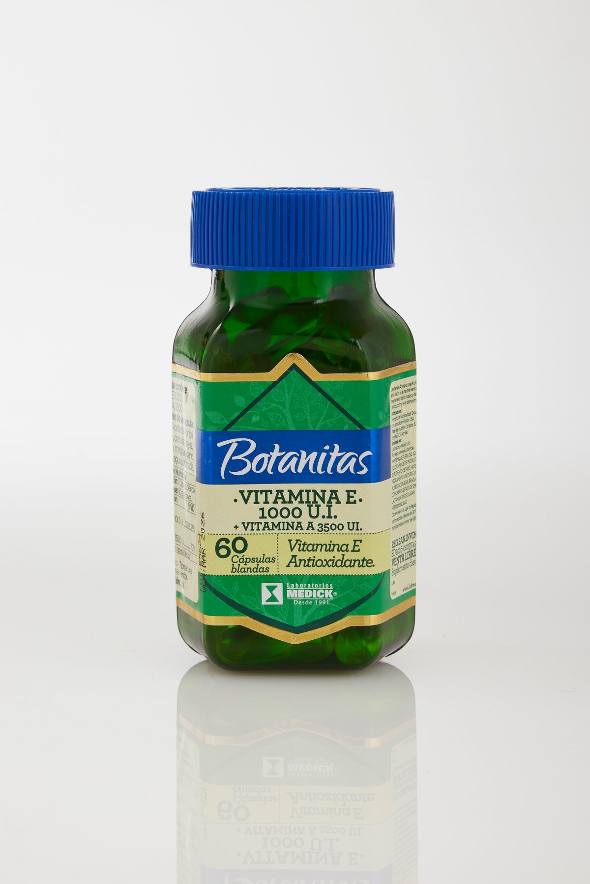VITAMINA E 1000 U.I.+ VITAMINA A 3500 UI. x 60 cápsulas blandas