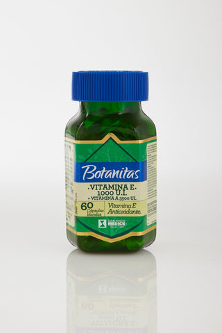 VITAMINA E 1000 U.I.+ VITAMINA A 3500 UI. x 60 cápsulas blandas