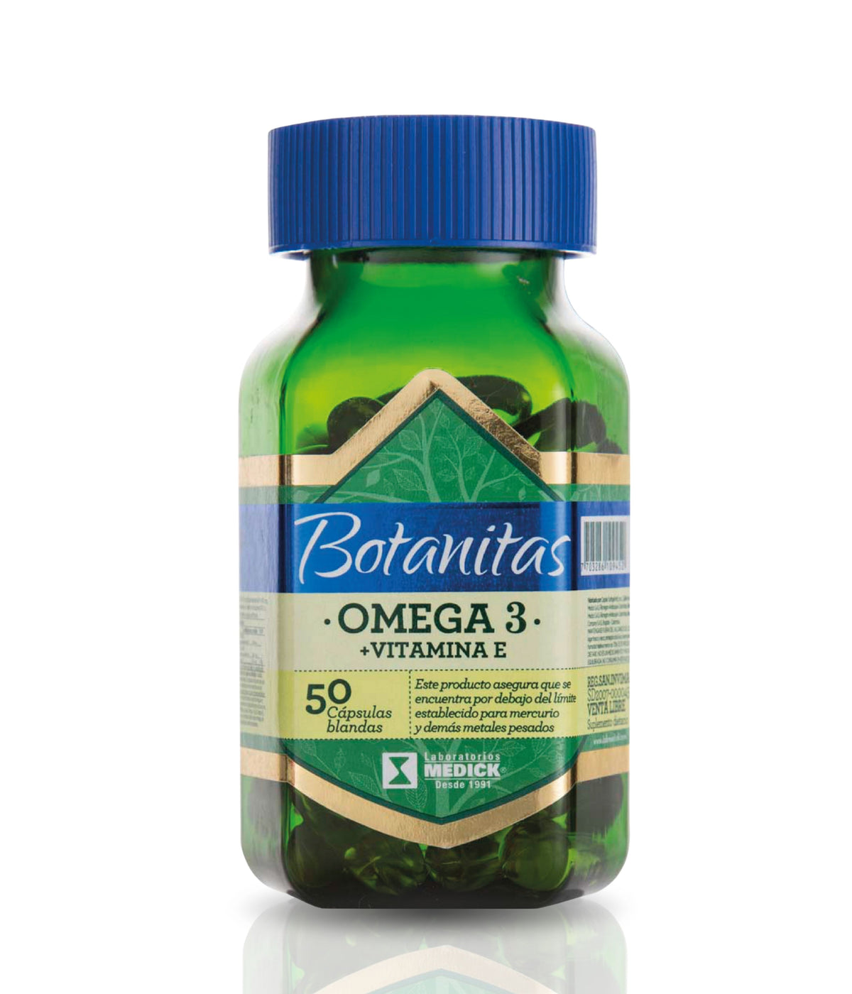 OMEGA 3 + VITAMINA E 50 cápsulas blandas