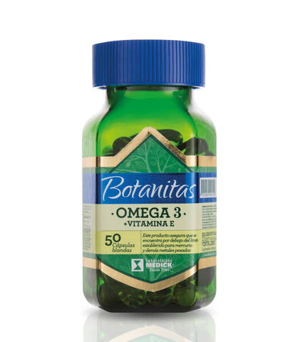 OMEGA 3 + VITAMINA E 50 cápsulas blandas