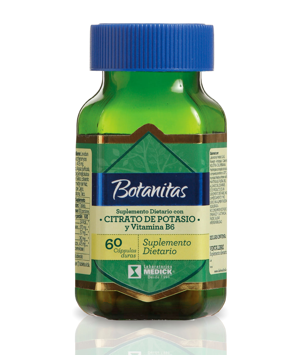 CITRATO DE POTASIO Y VITAMINA B6 X60 CÁPSULAS