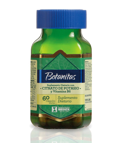 CITRATO DE POTASIO Y VITAMINA B6 X60 CÁPSULAS