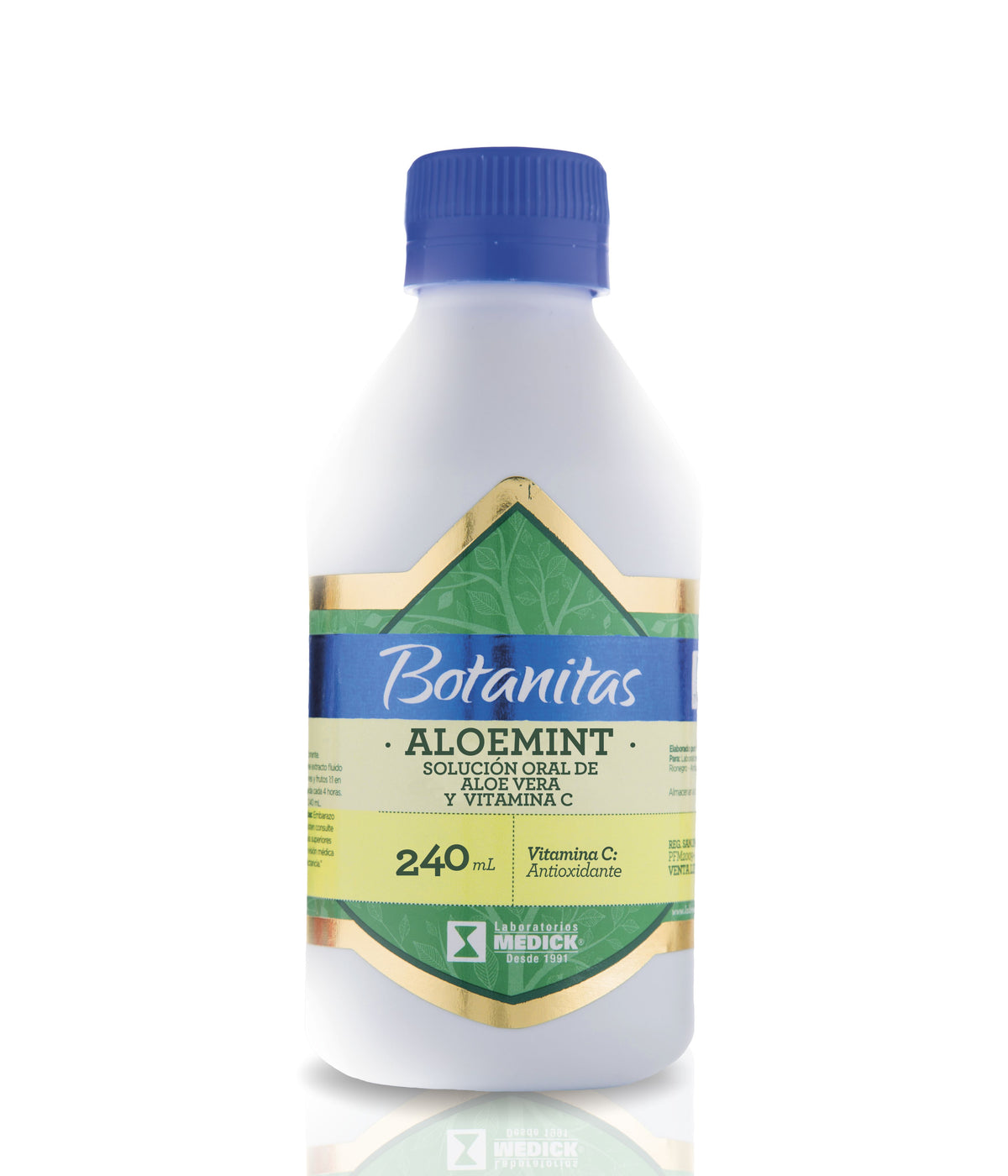 ALOE MINT SOLUCION ORAL DE ALOE VERA Y VITAMINA C X240ML