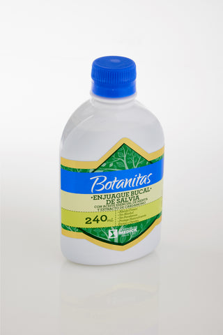 ENJUAGUE BUCAL DE SALVIA CON ACEITE ESENCIAL DE MENTA Y EXTRACTO DE CARDAMOMO X 240 ml