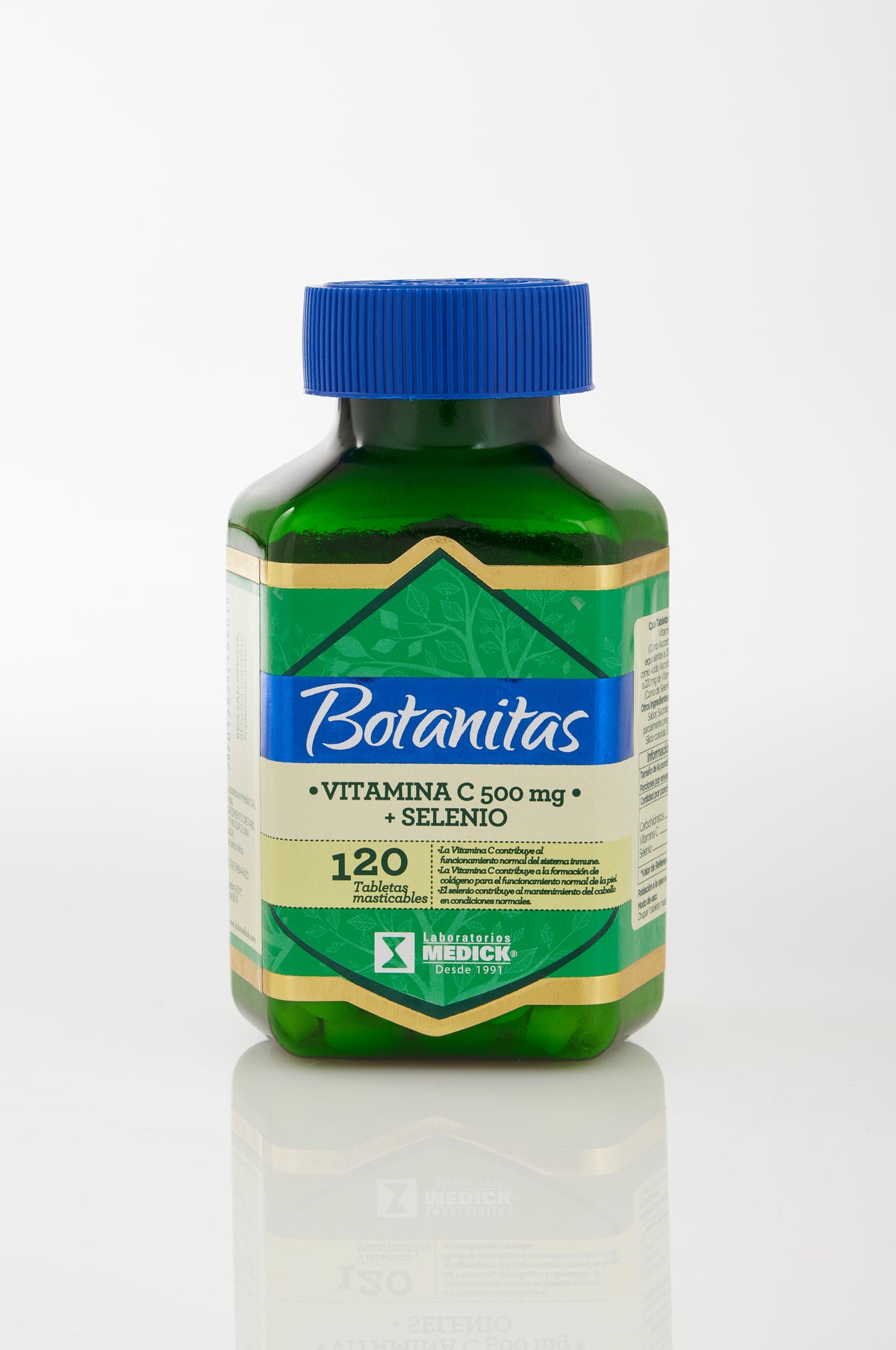 VITAMINA C 500mg + SELENIO 100 TABLETAS MASTICABLES