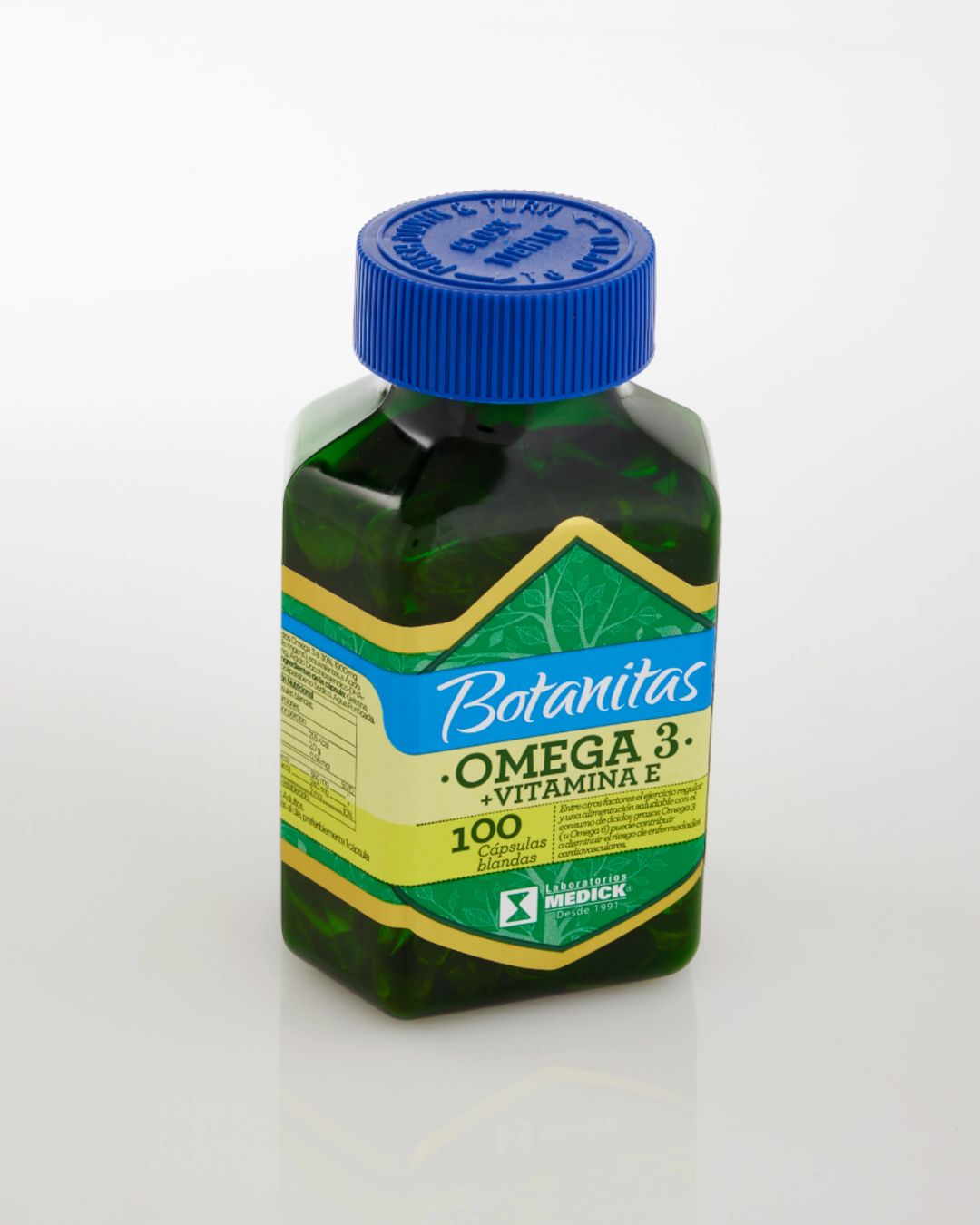 OMEGA 3 + VITAMINA E 100 cápsulas blandas