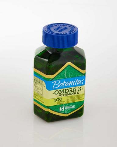 OMEGA 3 + VITAMINA E 100 cápsulas blandas