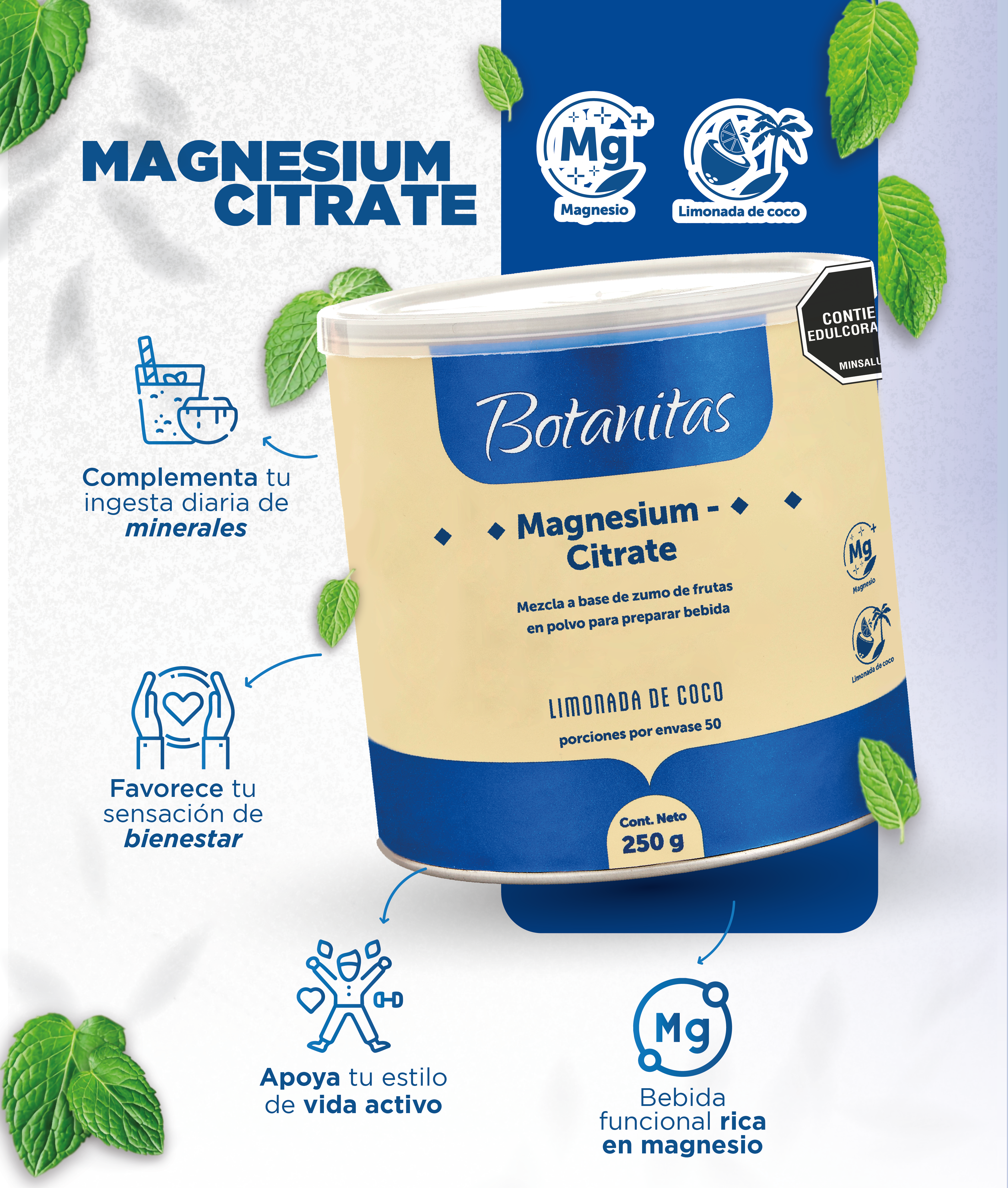 Magnesium Citrate Polvo | 250 g