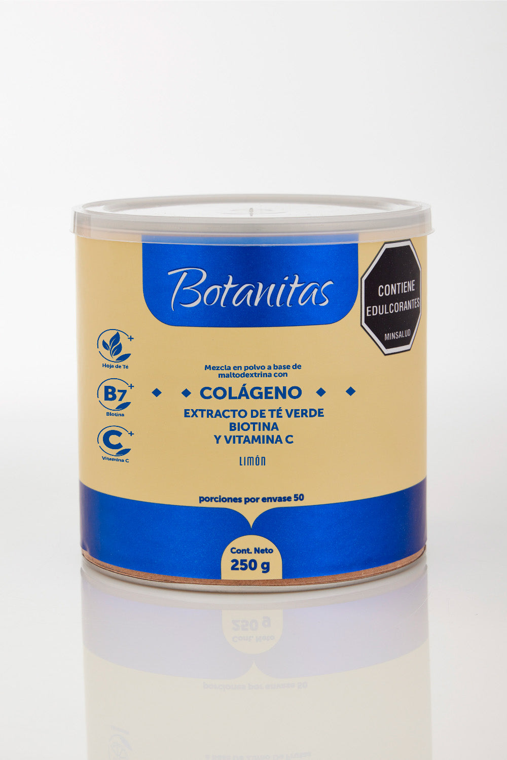 COLÁGENO EXTRACTO DE TÉ VERDE BIOTINA Y VITAMINA C 210g