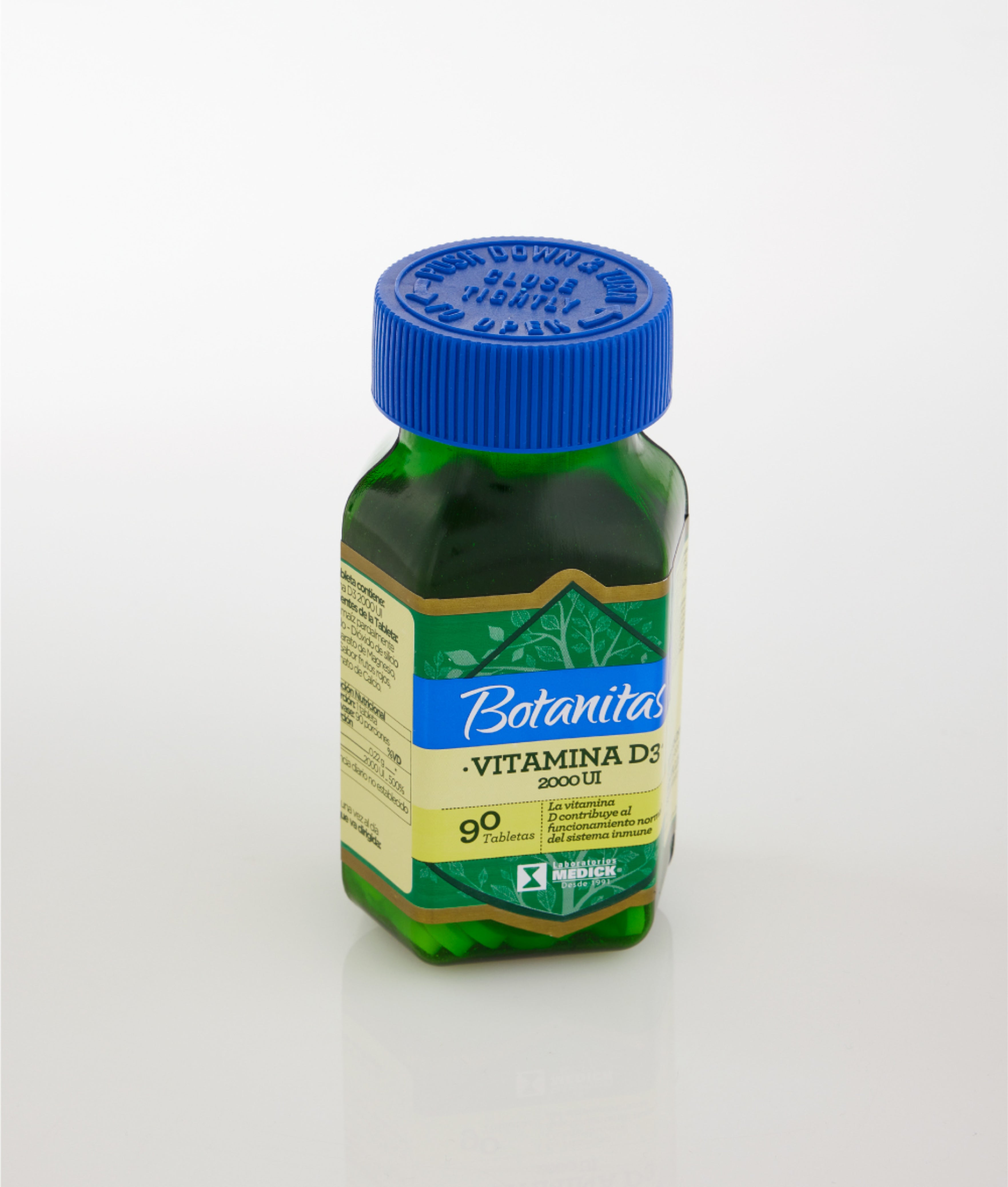 VITAMINA D3 2000 UI x 90 tabletas