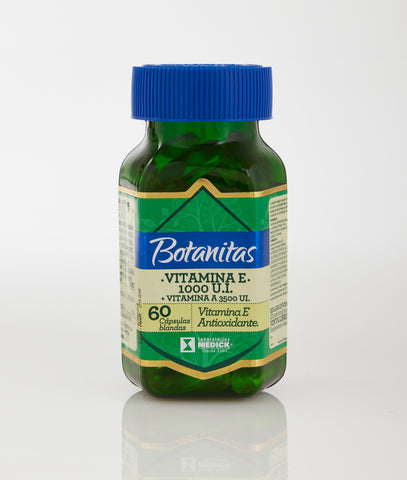 VITAMINA E 1000 U.I.+ VITAMINA A 3500 UI. x 60 cápsulas blandas